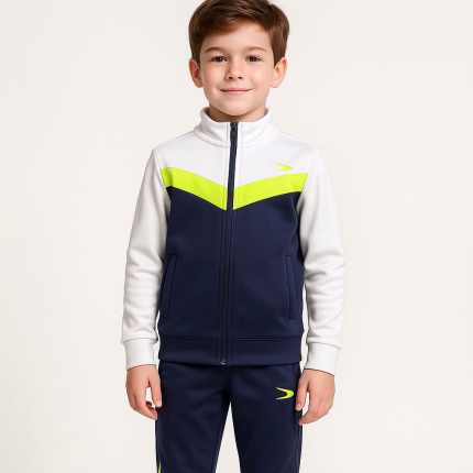 Kids' Tracksuit in Green, Red, Mint Green, and White