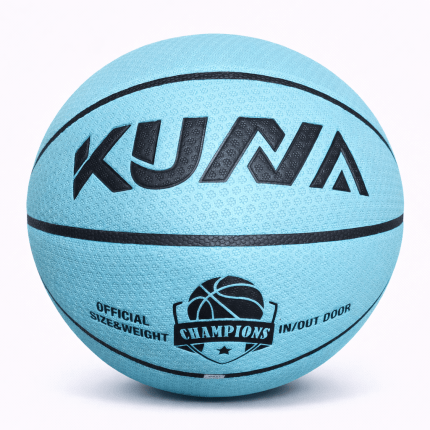 KUNA Basketball in Black, Baby Blue, and White