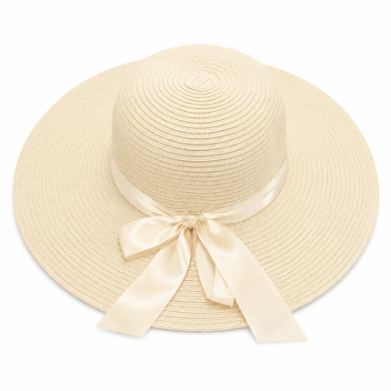 Women's Beach Sun Hat with Bow (2)