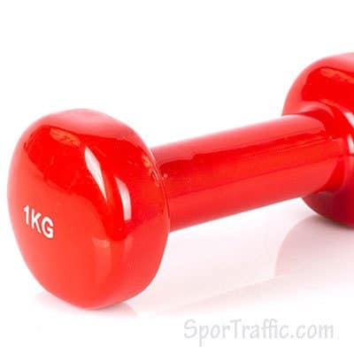 Vinyl dumbbell 1 kg