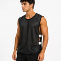Sports training vest in black and green