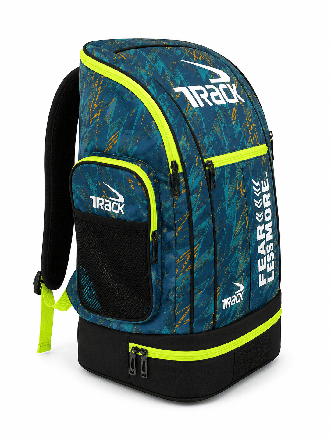 Track Swimming Backpack with Wet Compartment – Teal Print – photo 3