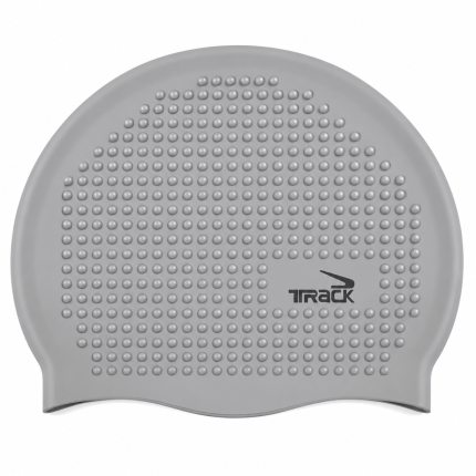 Track bubble swim cap in multiple colors
