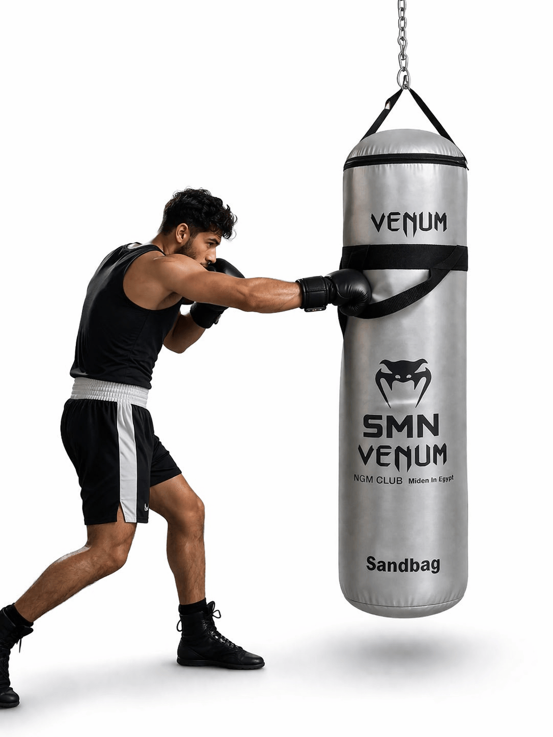 Hanging Boxing Bag – 1 m – Silver – photo 2