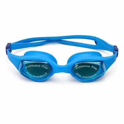 Track swimming goggles in black blue white