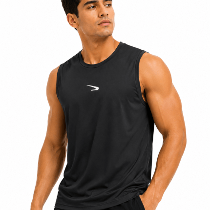 Men Sleeveless T Shirt in Black, Olive Green, and Blue