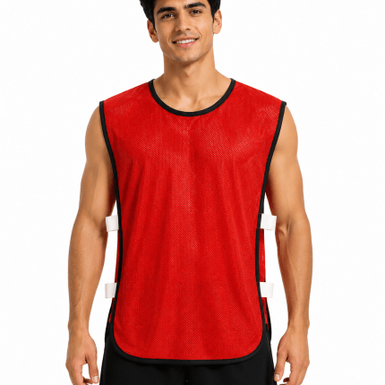 Sports training vest in red and orange