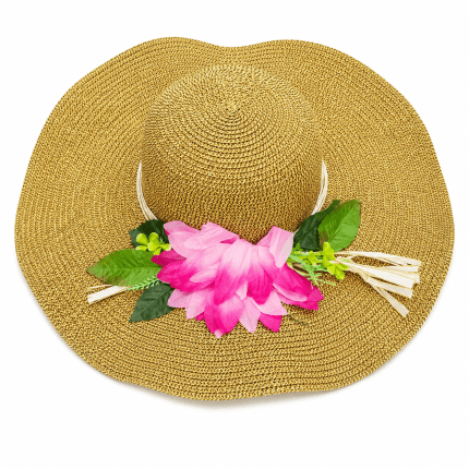 Women's Beach Sun Hat with Flower