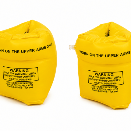 Inflatable swimming arm bands for kids