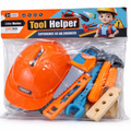 Kids tool set with helmet