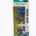 Mini pull-back alloy aircraft set