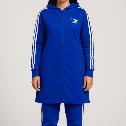 Women's Long Tracksuit in Burgundy, Navy blue, and Blue