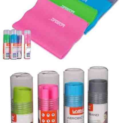 LiveUp Resistance Band in Green, Blue, and Pink