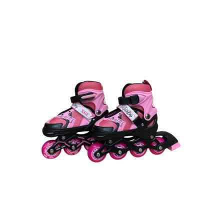 Patinage One Row in Black, Blue, and Pink