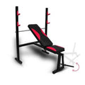 Bench with bar holder and parallel bars