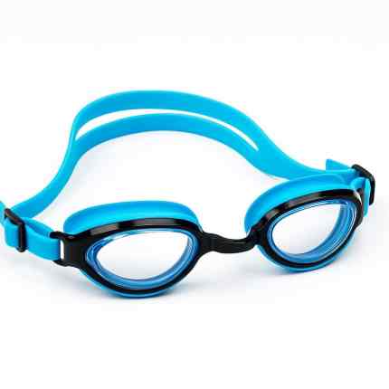 Swimming goggles in black blue orange white