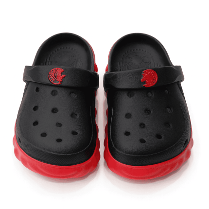 Crocs clogs in black navy blue white