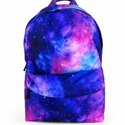 Backpack – 2 Pockets in Green and Purple