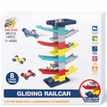 Gliding rail car track set