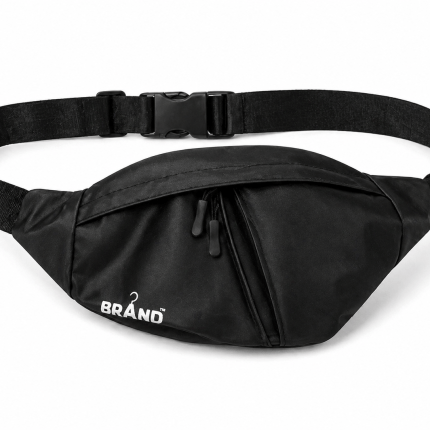 Brand Crossbody Waist Bag in Black and Navy blue