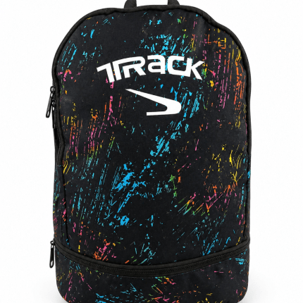 Track Backpack in Black, Green, and Blue