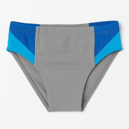 Men's Slip Swimsuit in Blue and Gray
