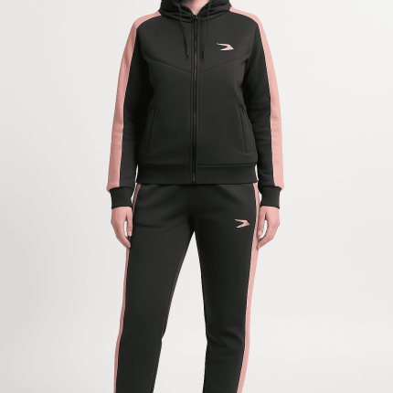 Women's Tracksuit in Black, Navy blue, Purple, and Pink
