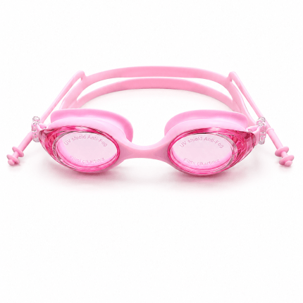 Swimming goggles in black blue pink