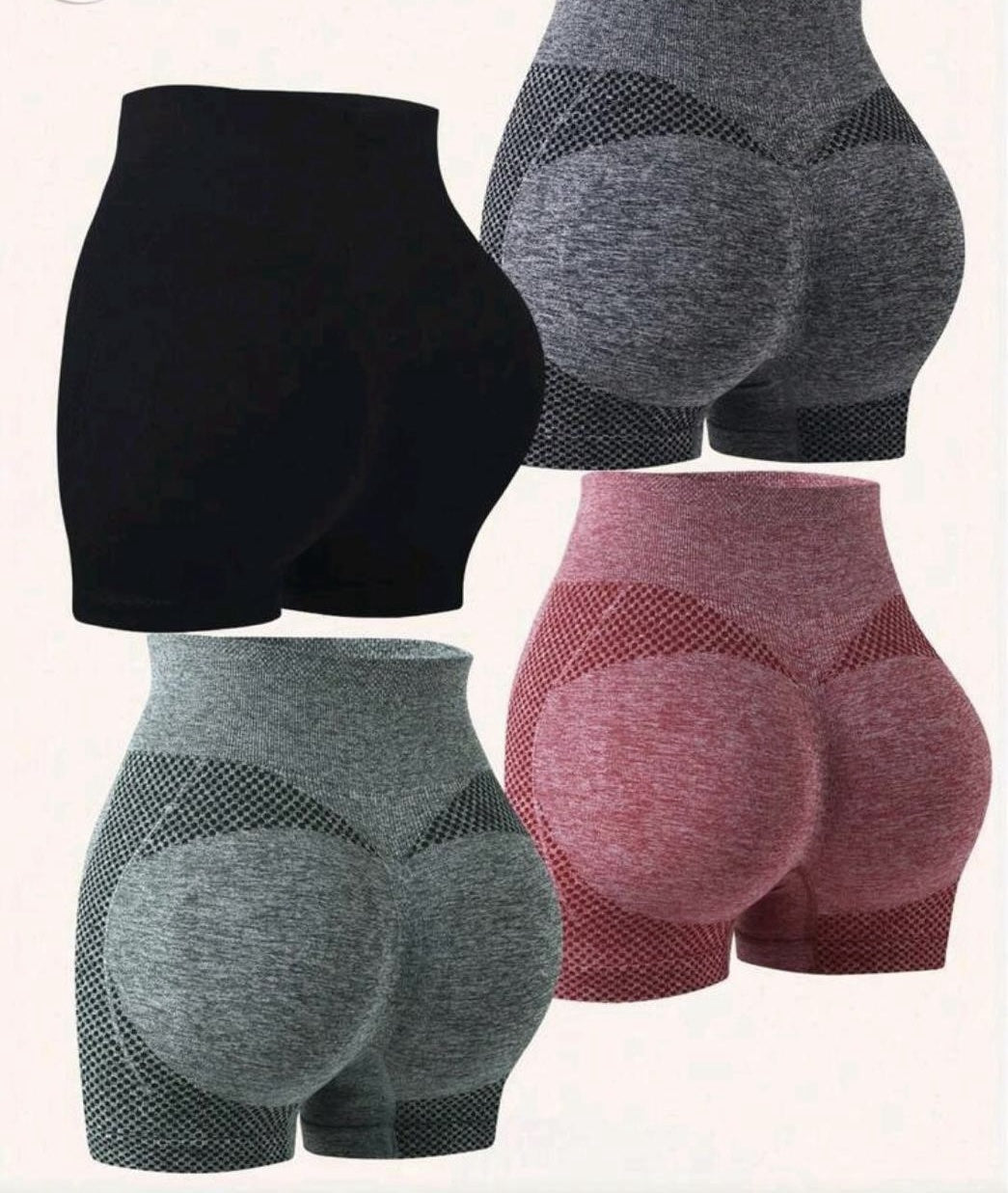 High Waist Gym Shorts - Alhisan Alriyadi