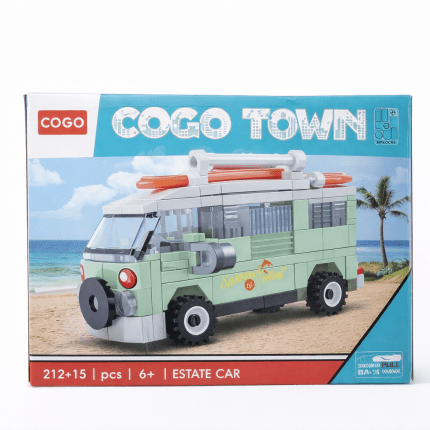 COGO Town estate car building blocks