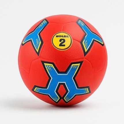Handball in Orange and Yellow