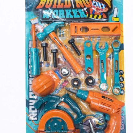 Kids building worker tool set