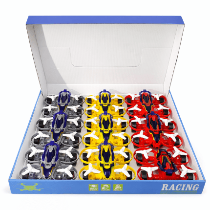 Propeller racing car toy in multiple colors
