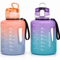 2200ml shaker bottle in purple and pink
