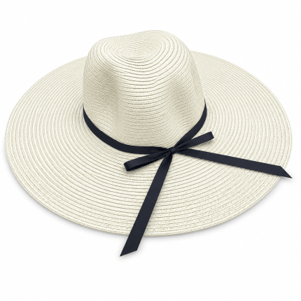 Women's Beach Sun Hat with Mini Bow