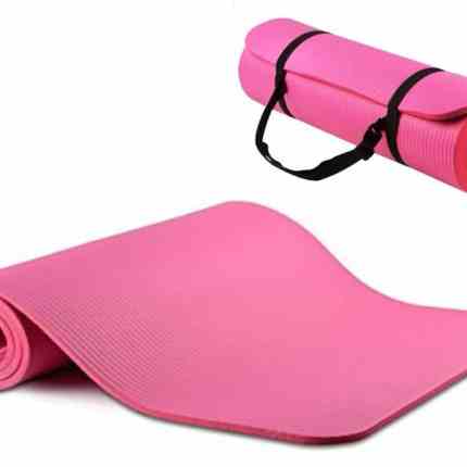 Yoga Mat 10 mm in Green, Orange, Pink, and Yellow