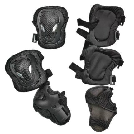 Adults Protective Gear Set in Black, Red, Blue, and Pink