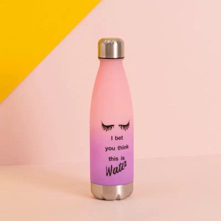MY BOTTLE sport water bottle in blue and pink
