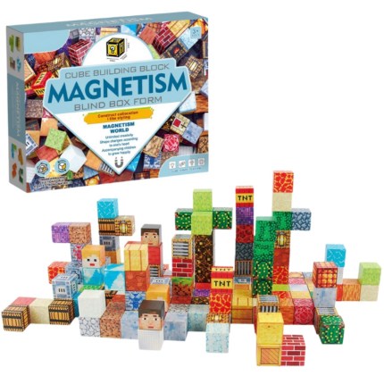 Magnetic building blocks set