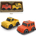 Wooden toy cars set