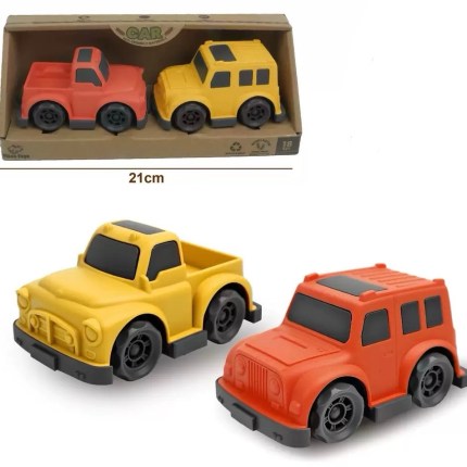Wooden toy cars set