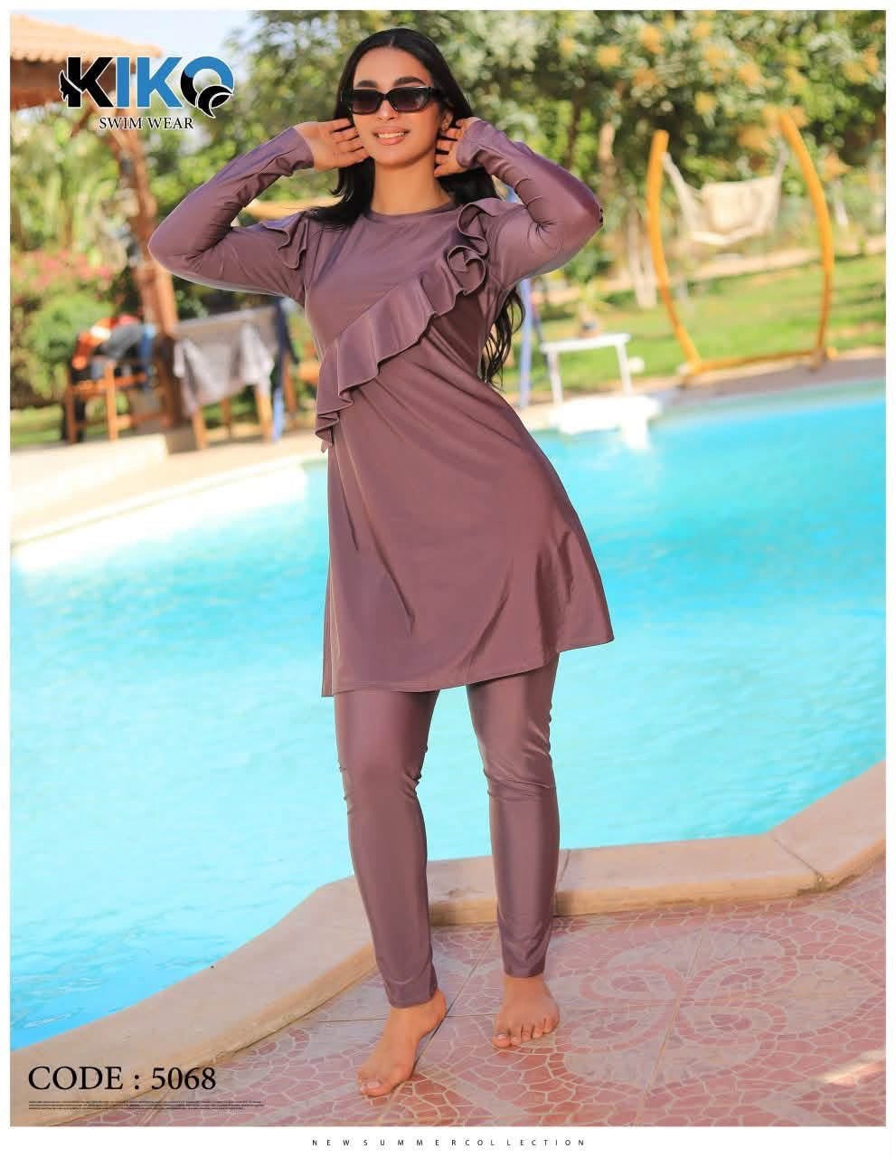 Women's Modest Swimwear (Burkini) - KIKO Swimwear code 5068 - Alhisan Alriyadi