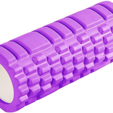 Yoga Foam Roller – 33 cm in Purple and Pink