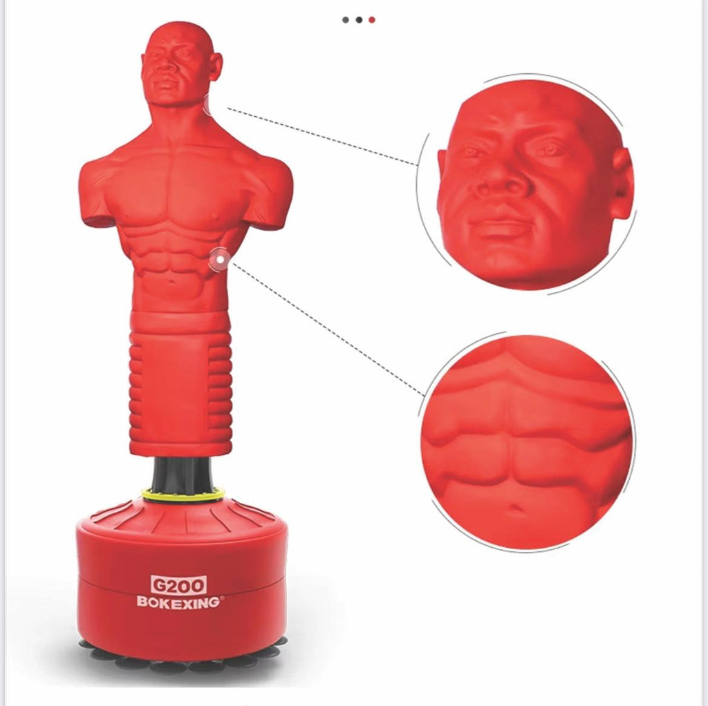 Boxing Dummy Full Body Punching Man Boxing Stand, Silastic Punching Bag