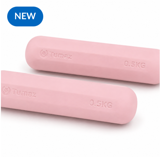 Silicone Dumbbell 0.5kg Pair - Pink - Alhisan Alriyadi