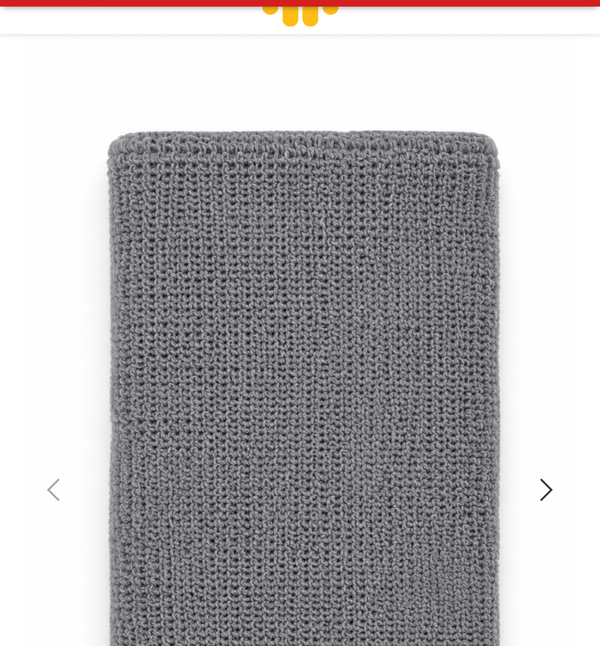 Sports Wrist Sweatband - Gray