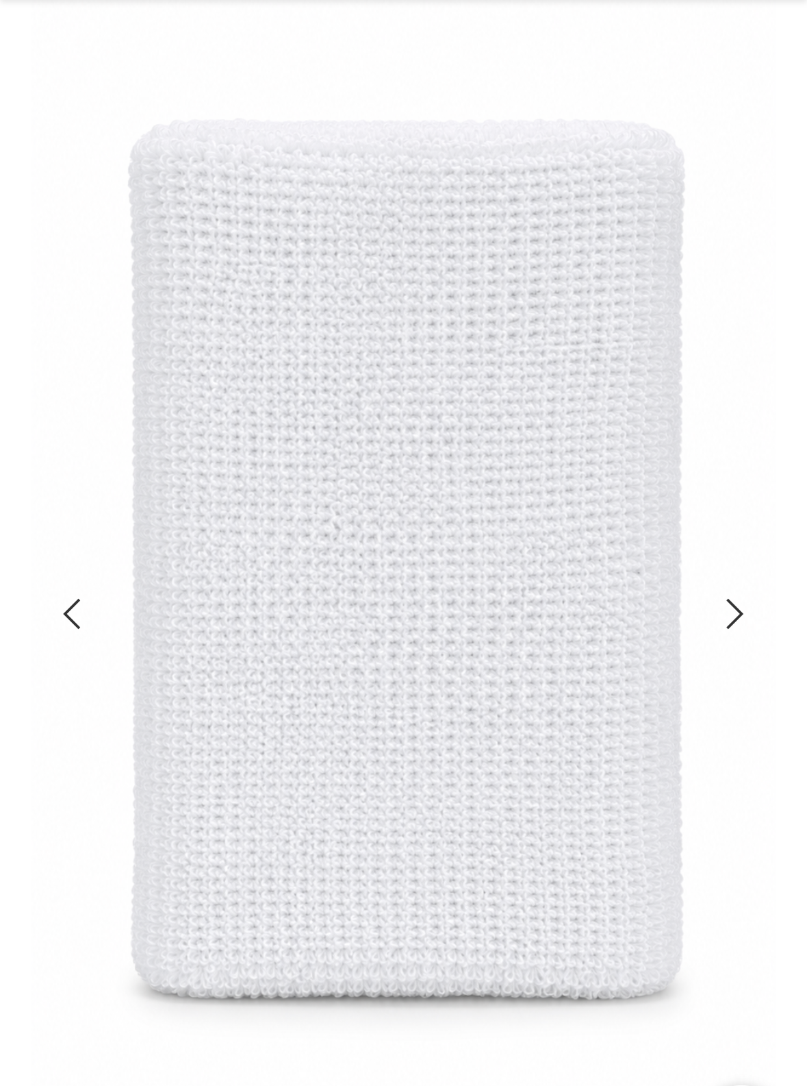 Sports Wrist Sweatband - White