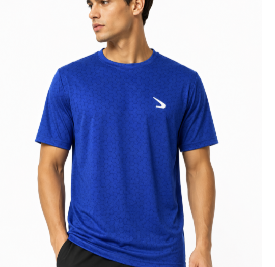 Men's Performance Sports T-Shirt - Blue, Gray, Green, Off White - Alhisan Alriyadi